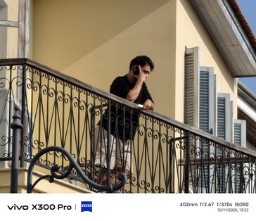 Vivo X300 Pro 400 mm without tele-converter.