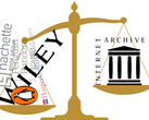 The Internet Archive lost its appeal against four large publishing companies. (Image source: logos from Wikimedia Commons, with edits)