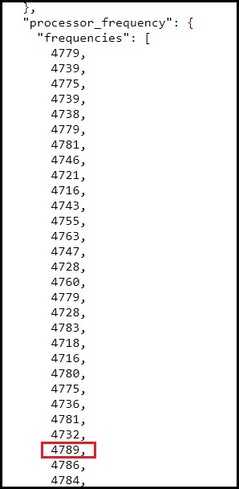 Max frequency. (Image source: Geekbench)