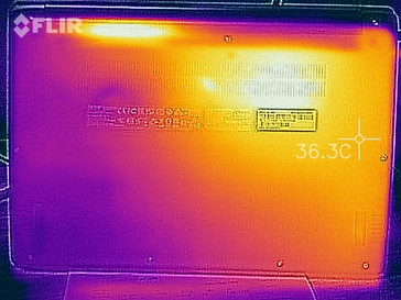 Heatmap underside (idle)