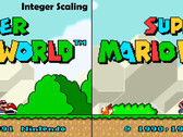 An example of integer scaling compared to its bilinear counterpart. (Source: TechPowerUp)