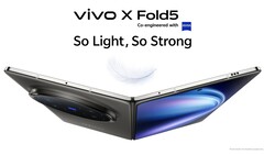 The Vivo X Fold5 foldable smartphone is now available for purchase in India (Image source: Vivo)