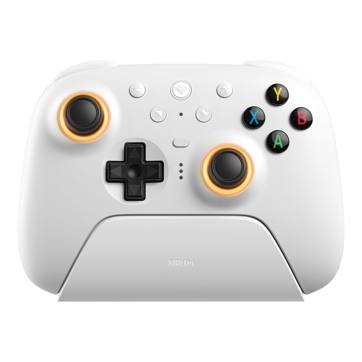 The action buttons of the 8BitDo Ultimate 2 Wireless Controller have colored alphabets. (Image source: 8BitDo)