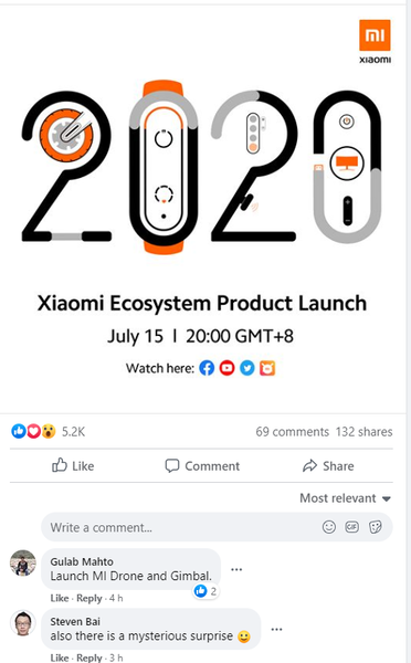 (Image source: Xiaomi & Facebook)