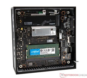 The Asus ExpertCenter PN42 with RAM and SSD