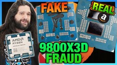 CPU scams - AMD Ryzen 9800X3D Counterfeits (Image source: Gamers Nexus on YouTube)