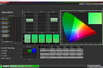 Saturation (target color space: DCI-P3)