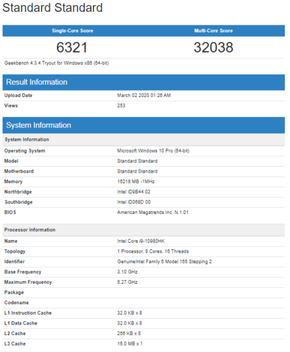 (Image source: Geekbench)