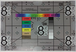 Photographed reference card