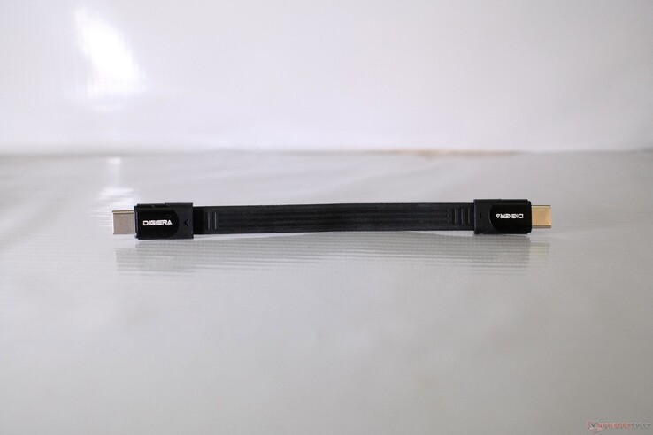 The included USB-C cable is flat, and yet, it feels sturdy enough.
