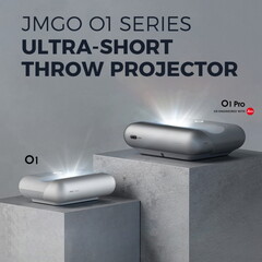 The JMGO 01 and 01 Pro are both relatively affordable ultra-short projectors. (Image source: JMGO)