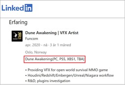 2023 job post with "TBA". (Image source: LinkedIn)