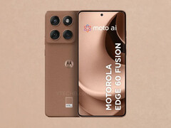 The Motorola Edge 60 Fusion in Mocha Mousse may be exclusive to select markets. (Image source: Ytechb)