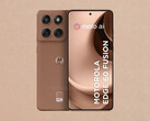 The Motorola Edge 60 Fusion in Mocha Mousse may be exclusive to select markets. (Image source: Ytechb)