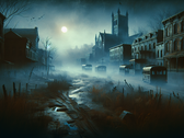Liminal Point is a survival horror game that relies on an isometric camera perspective. (Image source: DallE 3)