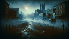 Liminal Point is a survival horror game that relies on an isometric camera perspective. (Image source: DallE 3)