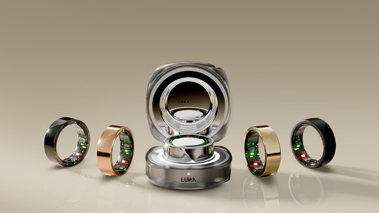 The new Luna Ring in its Surge Charger. (Source: Luna)