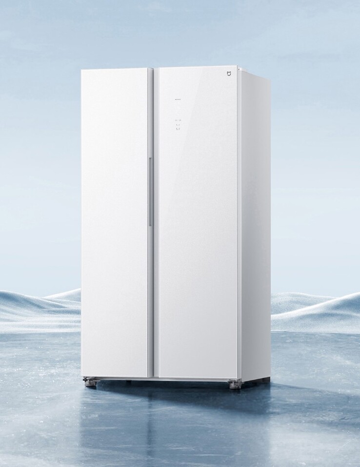 The Xiaomi Mijia Refrigerator Side by Side 610L Ice Crystal White. (Image source: Xiaomi)