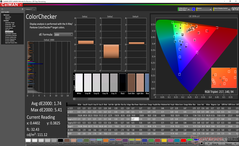 ColorChecker before calibration