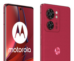 Motorola will sell the Edge 40 in Viva Magenta, shown here, and three other colour options. (Image source: Roland Quandt)