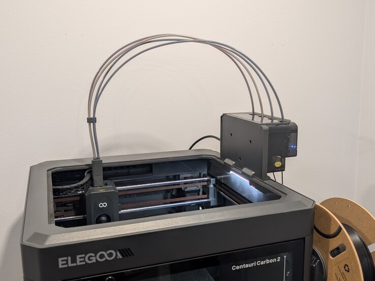 Four PTFE tunes connecting the Canvas system to the hotend.