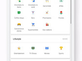 The new tappable shortcuts provide convenient access to information and tools. (Source: Google)