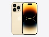 The iPhone 14 Pro, bezels and all. (Source: Apple)