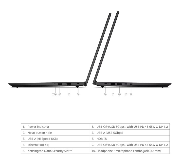Also, the Lenovo V15 Gen 6 AMN measures 359.2 x 235.8 x 19.9 mm.