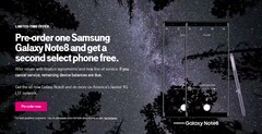 T-Mobile's offer makes purchasing more than one Note 8 much more affordable. (Source: T-Mobile)