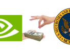 NVIDIA has settled a case with the SEC for US$5.5 million. (Image via NVIDIA and U.S. SEC w/ edits)