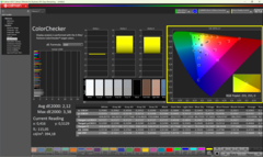 ColorChecker before the calibration