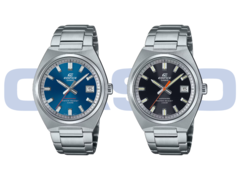The Casio Edifice EFB109D-2AV (left) and the Casio Edifice EFB109D-1AV (right). (Image source: Casio)