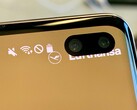 The Galaxy S10+'s punch-hole camera obscures some app text. (Source: Twitter)