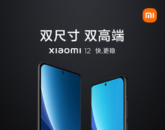 The Xiaomi 12 Pro and Xiaomi 12, left to right. (Image source: Weibo)