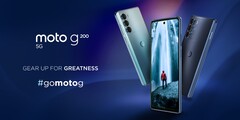 The Moto G200 will be available in two colours with metallic finishes. (Image source: Motorola)