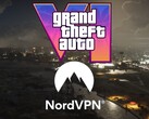 Banner for GTA 6 shown with NordVPN logo