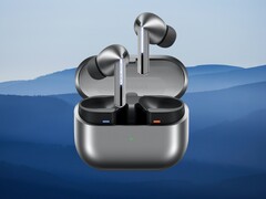 The Galaxy Buds 3 Pro have an AirPods Pro-like design. (Image source: Samsung, Unsplash, edited)