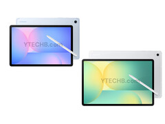 Concept renders of the Galaxy Tab S10 FE series show minimal design changes from older models. (Image source: Ytechb)