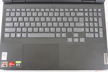 Identical key size and layout as on the 2020 IdeaPad Gaming 3i