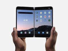 Microsoft's Surface Duo will finally be updated to Android 11 in the next few weeks (Image: Microsoft)