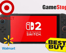Retailer websites have been in chaos since midnight EST (Image Source: Nintendo, Various other retailers - see Sources)