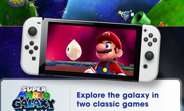 The Super Mario Galaxy and Super Mario Galaxy 2 games will be released for the original Switch and the Switch 2. (Image source: Nintendo)