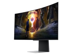 The Samsung G85SD features a QD-OLED panel that should deliver deep blacks. (Image source: Samsung)