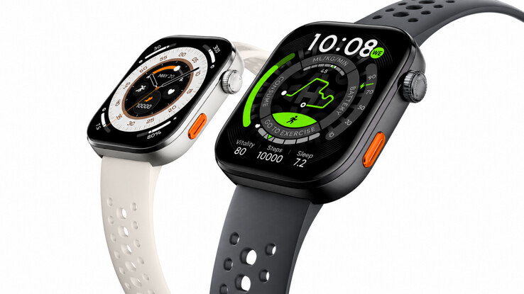 The two color options of the smartwatch