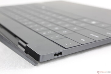 Maximum lid angle is relatively narrow (~140 degrees) when compared to most other laptops