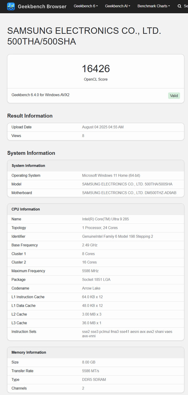 (Image source: Geekbench)