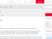 Carl Pei says goodbye to OnePlus' fans. (Source: OnePlus)