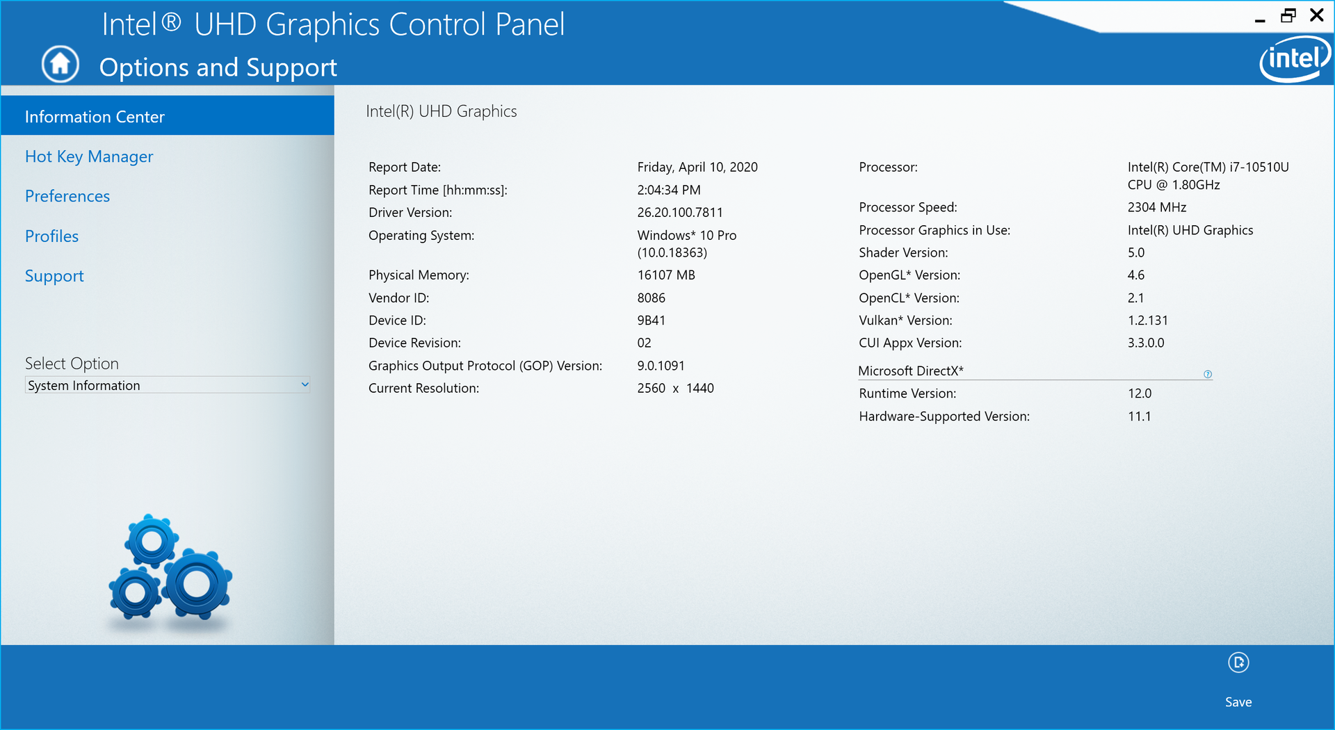 Intel graphics 520 драйвер