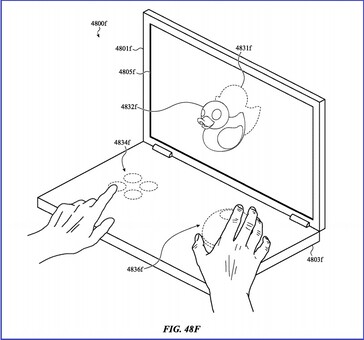 Use a dial or buttons on the touch surface. (Image source: USPTO)