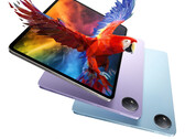 Vivo has created the Pad3 in Cold Star Grey, Spring Tide Blue and Thin Purple colour options with an optional keyboard dock. (Image source: Vivo)